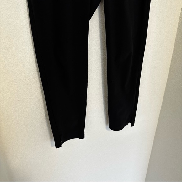 Athleta Brooklyn Ankle Pants Solid Black Side Ribbed Panel Size 8 Women’s - Picture 8 of 12